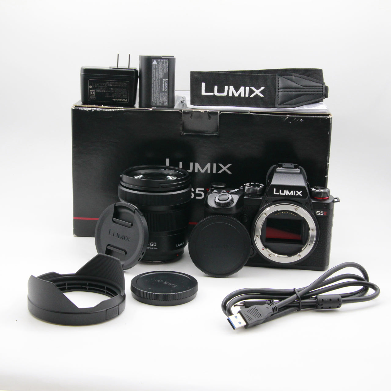 Panasonic Lumix S5 II Mirrorless Camera with 20-60mm f/3.5-5.6 Lens - Open Box Excellent Condition - Perfect for Travel Photography & Vlogging