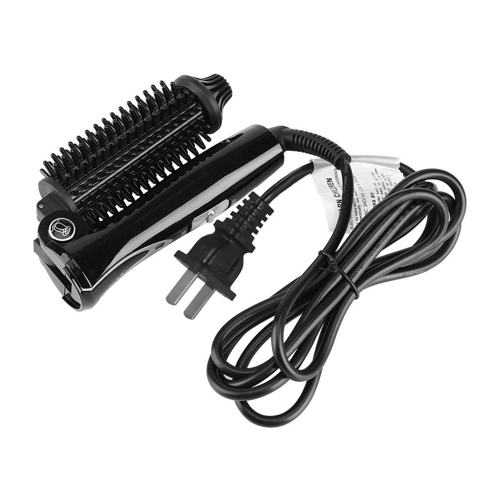 Duevin Ceramic Tourmaline Hair Curler - Foldable Anion Hair Brush & Curling Iron for Styling Tools (US) | Perfect for Home Use, Travel & Salon Styling