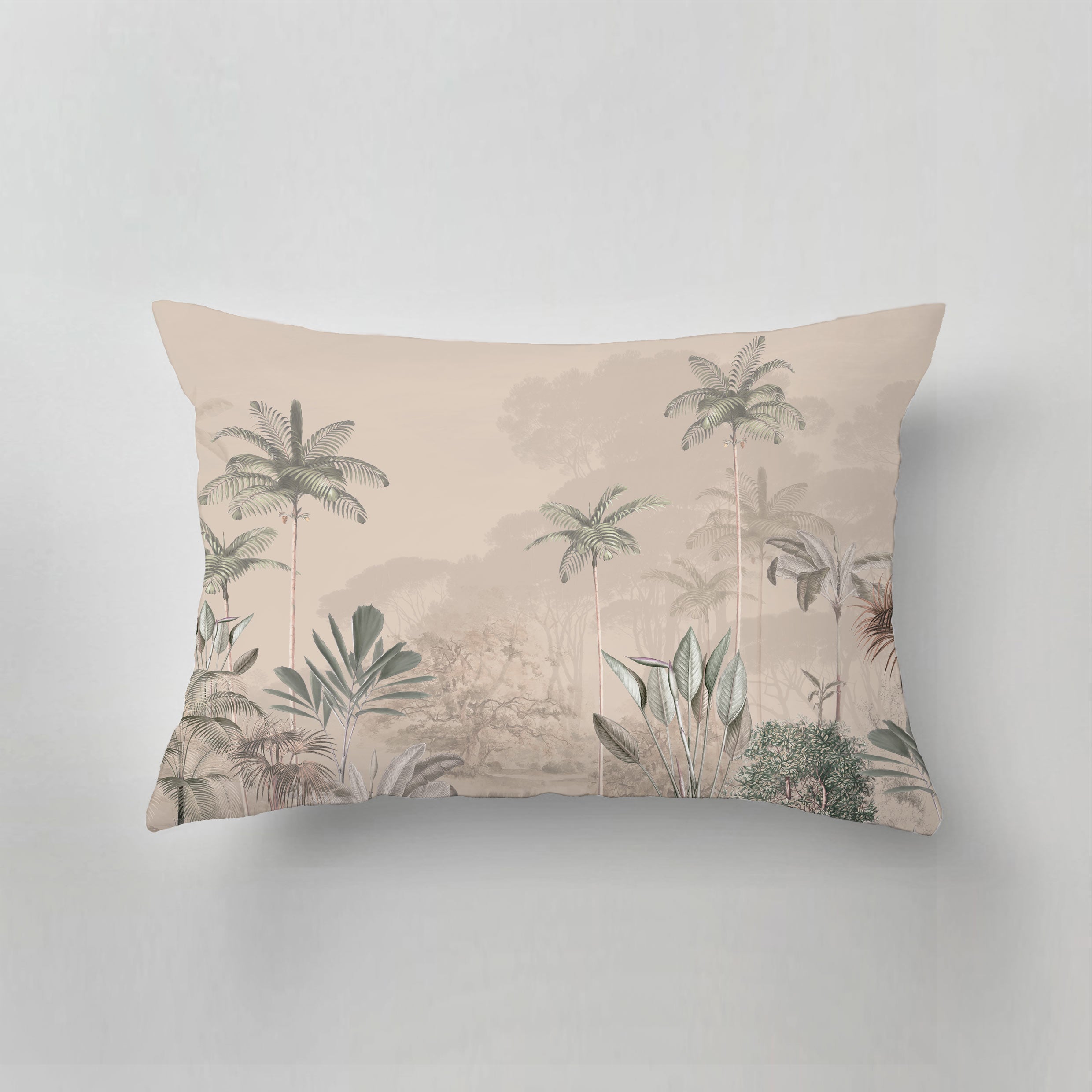Outdoor Pillow - Tropical Wilderness Design - Waterproof & UV Resistant for Patio, Garden, Poolside & Camping Use