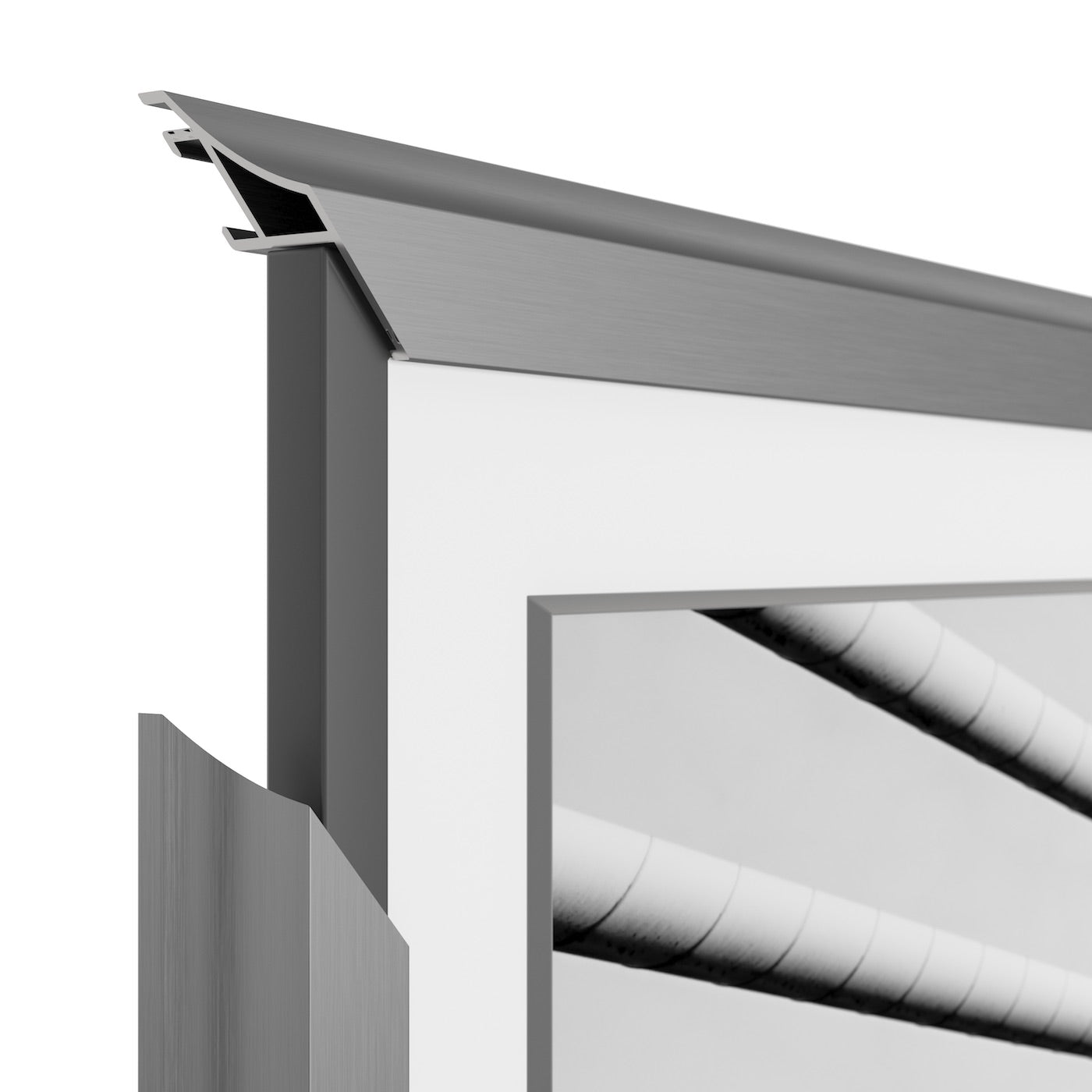 Samsung Frame TV Bezel - Graphite Alloy Scoop Replacement for 2017-2020 Models | Premium TV Accessory for Home Theater & Modern Living Room Decor