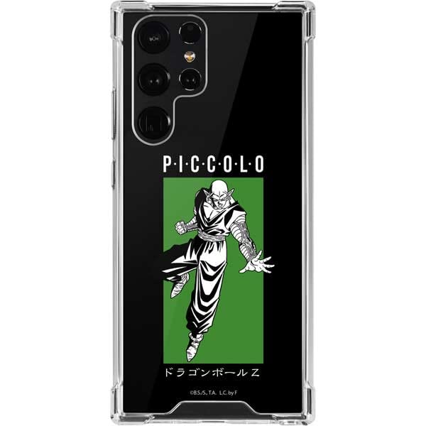 Official Dragon Ball Z Piccolo Combat Clear Phone Case for Samsung Galaxy S22 Ultra - Slim Protective Cover with HD Print - Perfect for Anime Fans & Daily Use