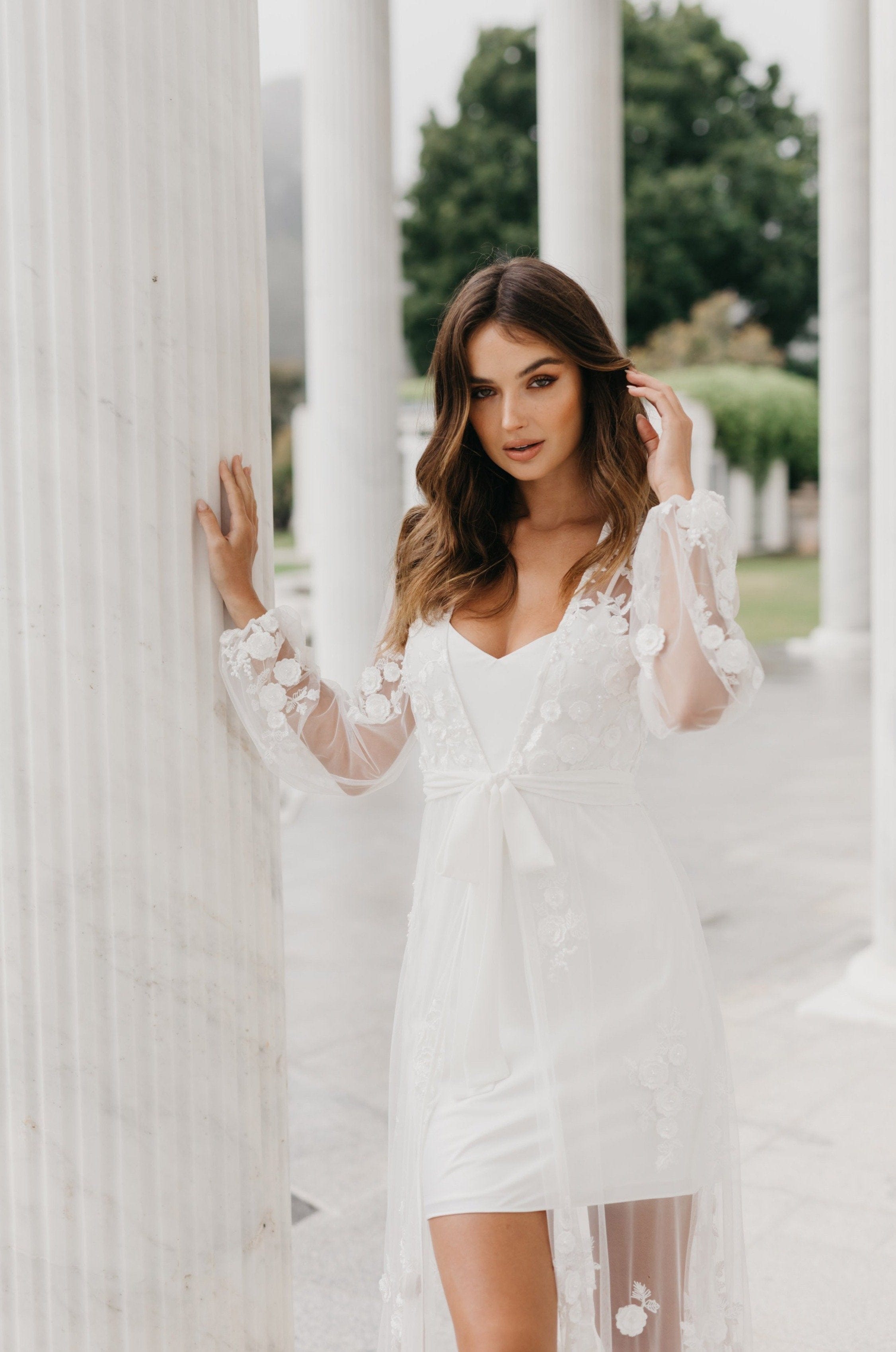 Steffanie Beaded Floral Lace Maxi Dress with Slip - Elegant Boho Wedding Guest Dress for Summer Parties & Beach Vacations