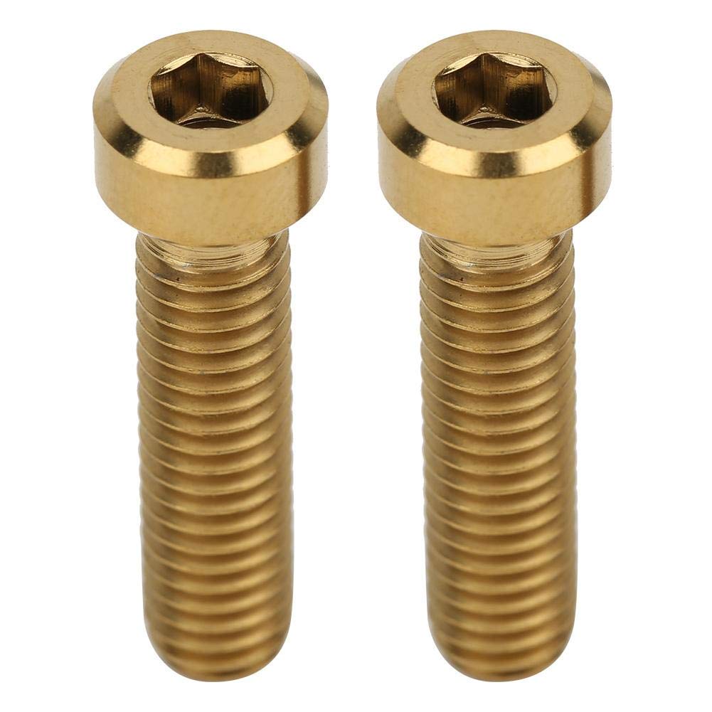 Tbest 2-Piece Alloy Bike Bolts Kit - Hex Screw Set for Road & Mountain Bicycle Stem - Perfect for Bike Maintenance & Repair Upgrades