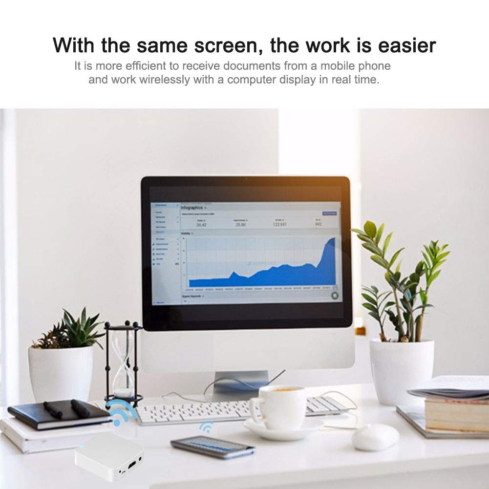 Socobeta Wireless Car Display Box - WiFi Smart Screen Mirroring with AV+HDMI, Airplay Compatible for iPhone & Android - Perfect for In-Car Entertainment & Navigation