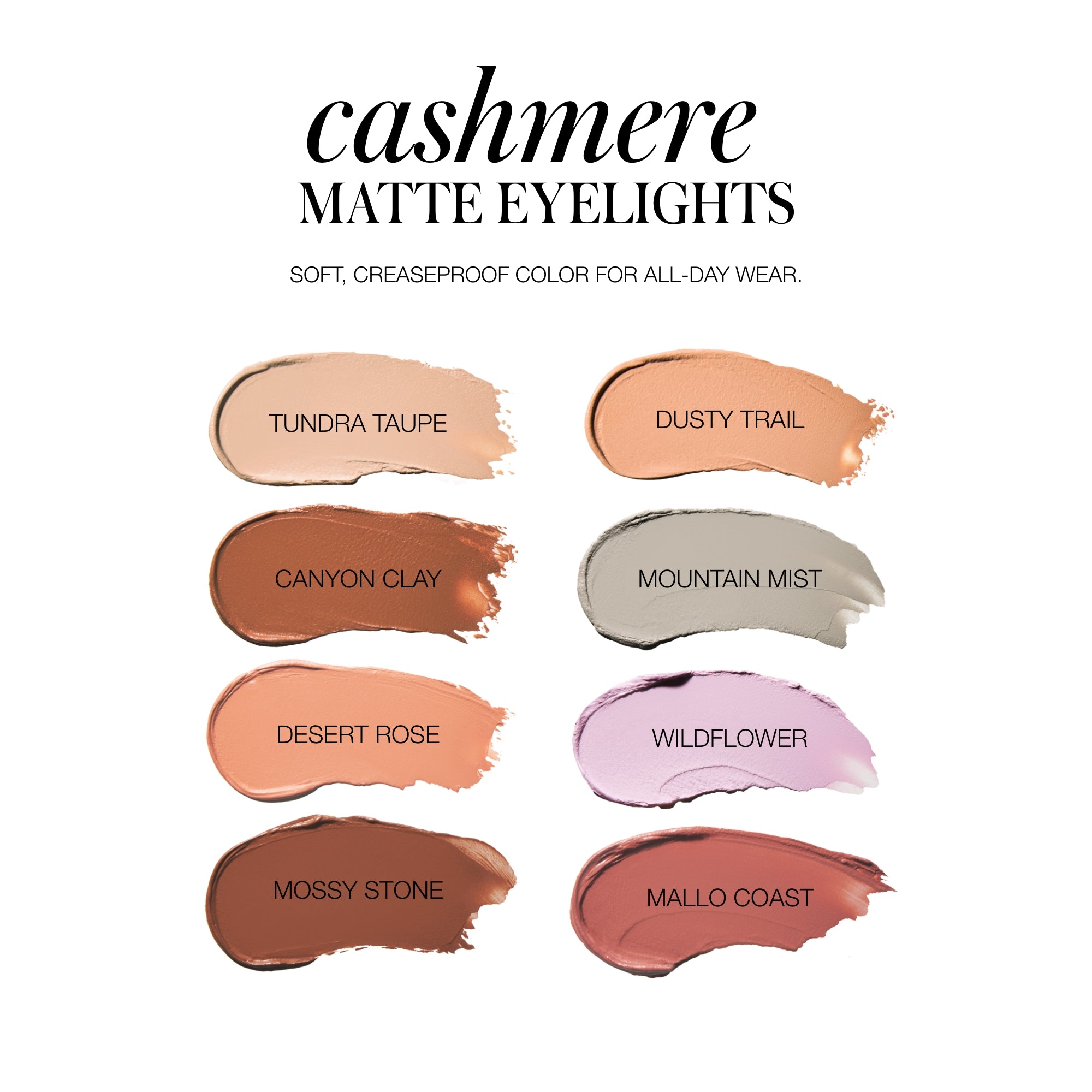 Luxury Cashmere Matte Eyeshadow Palette - Long Lasting, Highly Pigmented for Day & Night Makeup Looks | Perfect for Parties, Weddings & Everyday Glam