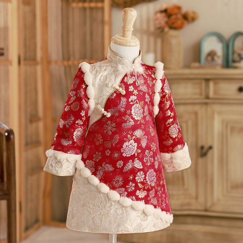 Embroidered Winter Christmas Dress for Women - Elegant Holiday Party Gown for Xmas & New Year Celebrations - Perfect for Family Gatherings, Office Parties & Festive Events