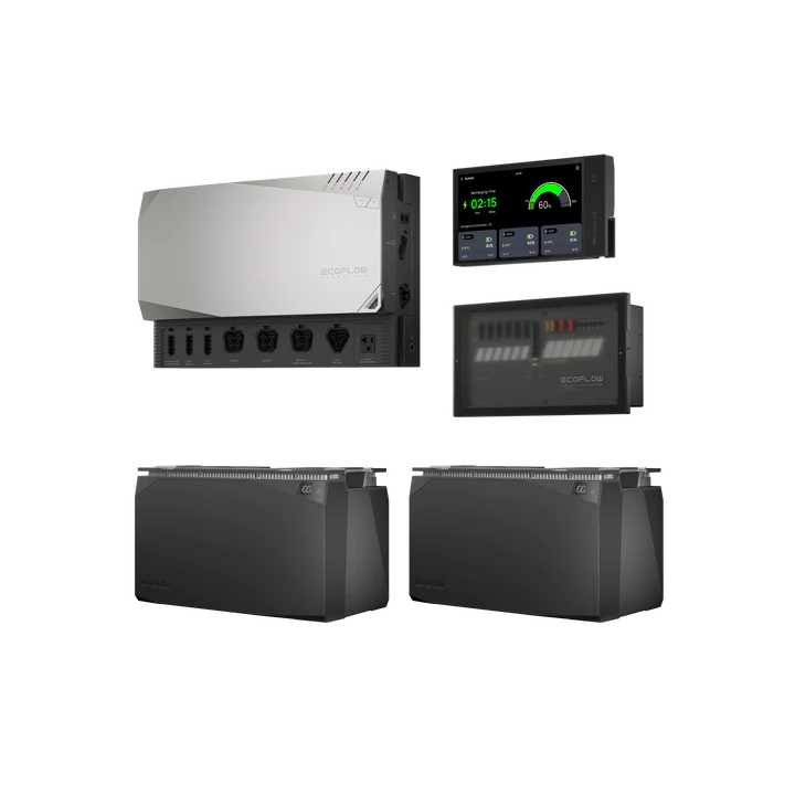 EcoFlow 10kWh Solar Power Kit - Portable Home Battery Backup System for Off-Grid Living, RV Camping & Emergency Power Outages