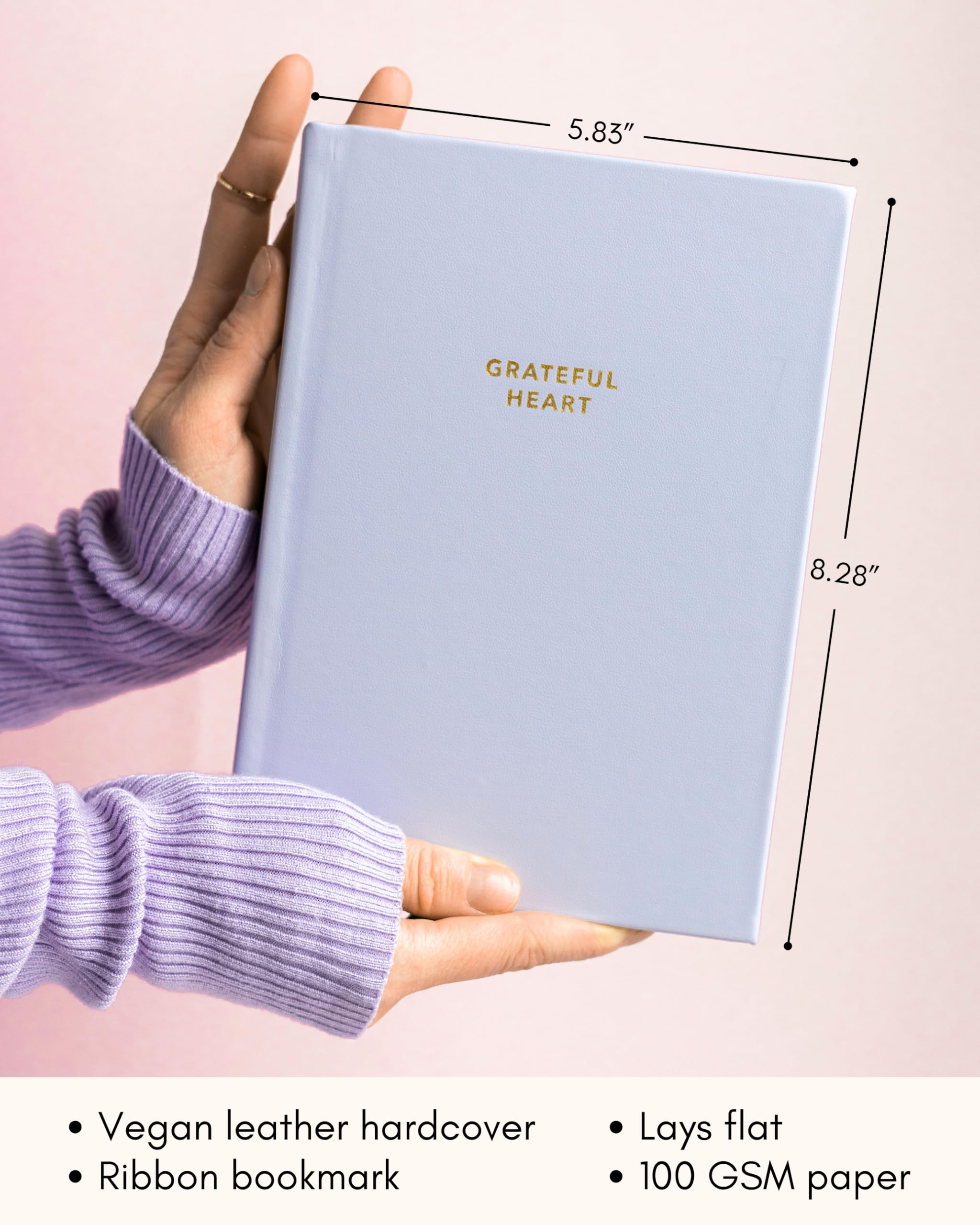 Lamare 2025 Daily Gratitude Journal for Women - Self Care, Affirmation & Mindfulness Planner with Prompts | Perfect for Daily Reflection, Stress Relief & Personal Growth