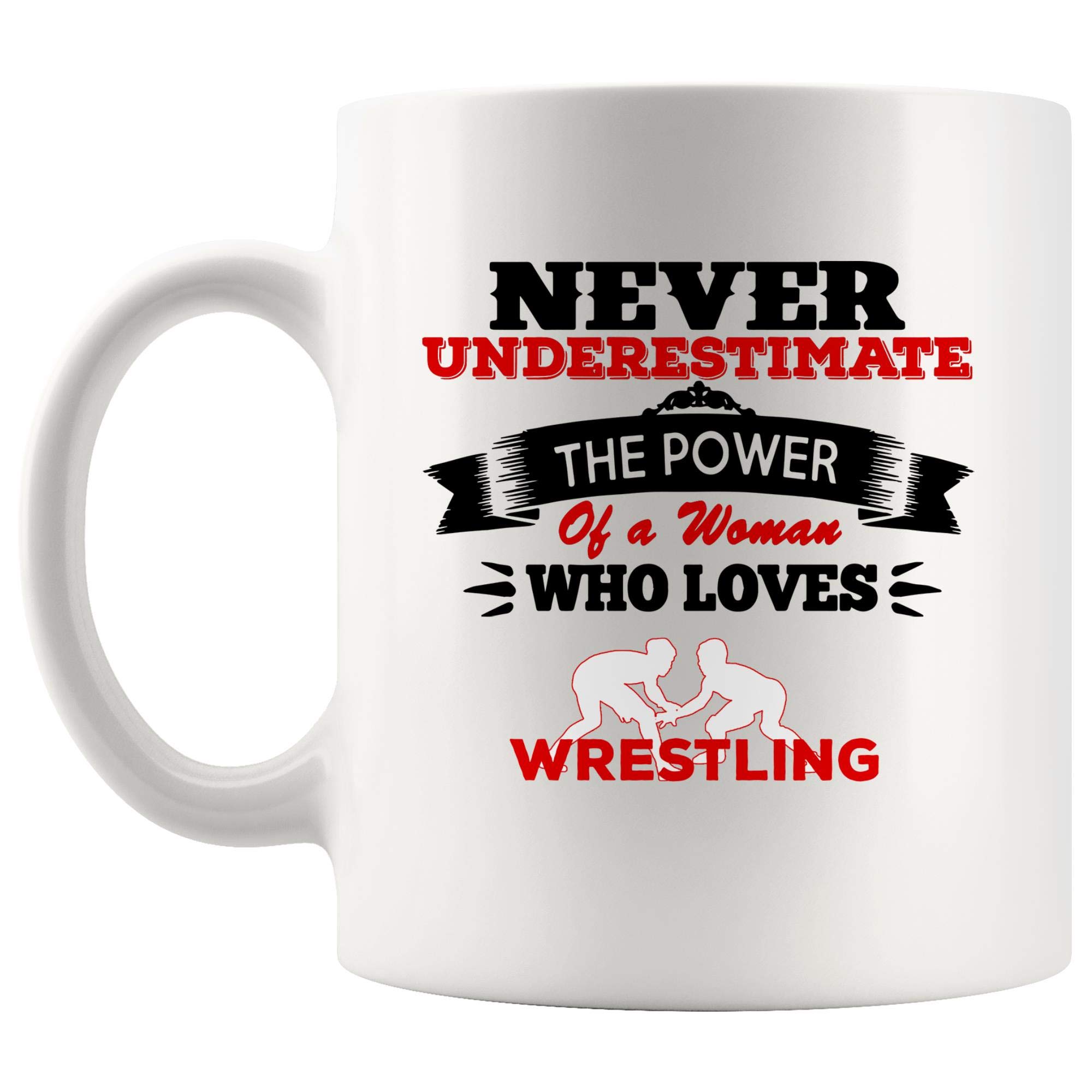 Best Women's Wrestling Coffee Mug - Funny Martial Arts Gift for Mom, Sister, Aunt, Coach & Fighter - Perfect for Tea, Coffee & Office Use - Great for Training Motivation & Sports Enthusiasts