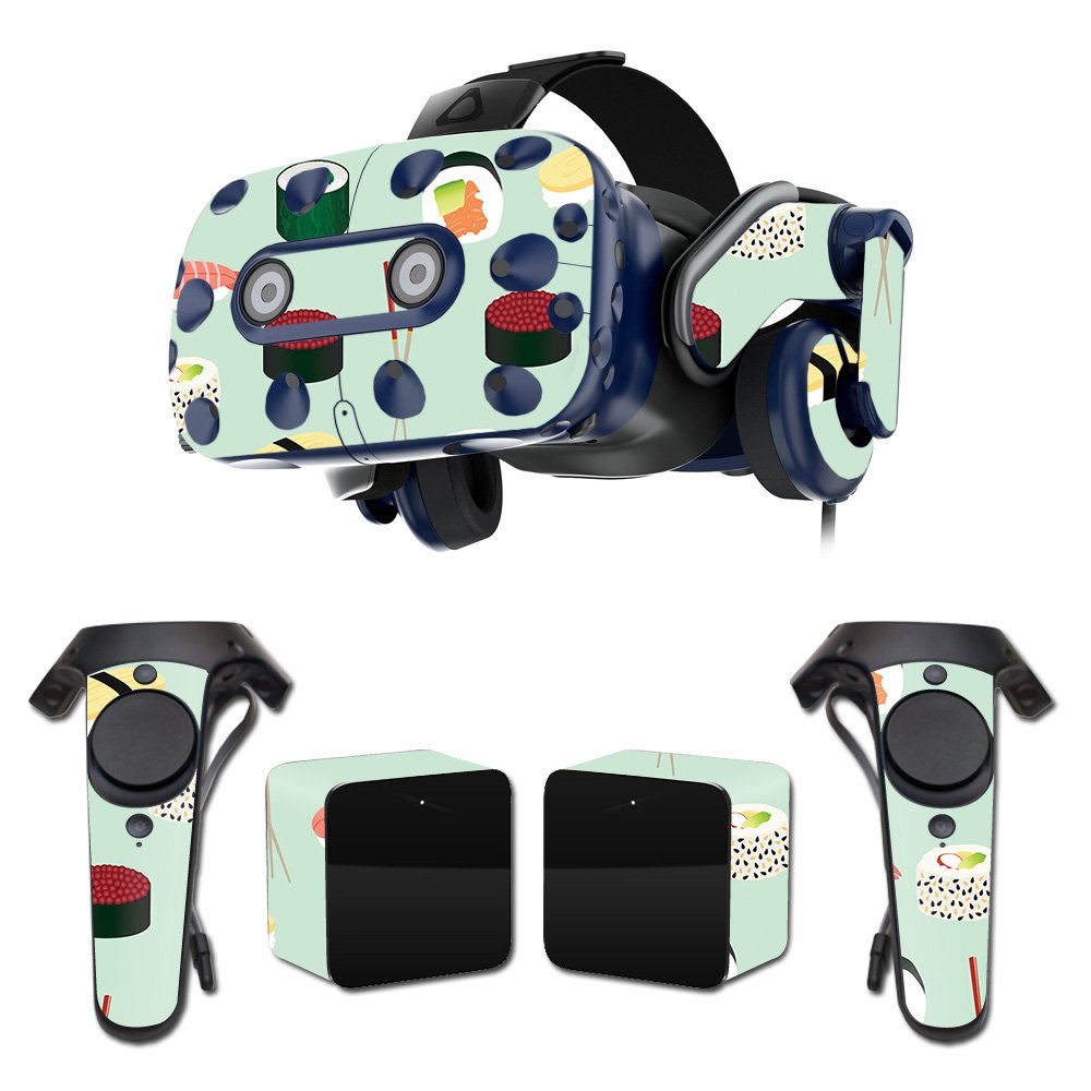 MightySkins Vinyl Decal Wrap Cover for HTC Vive Pro VR Headset - Sushi Design | Protective & Durable Skin | Easy to Apply & Remove | Made in USA | Perfect for Gaming, VR Enthusiasts & Customization Lovers