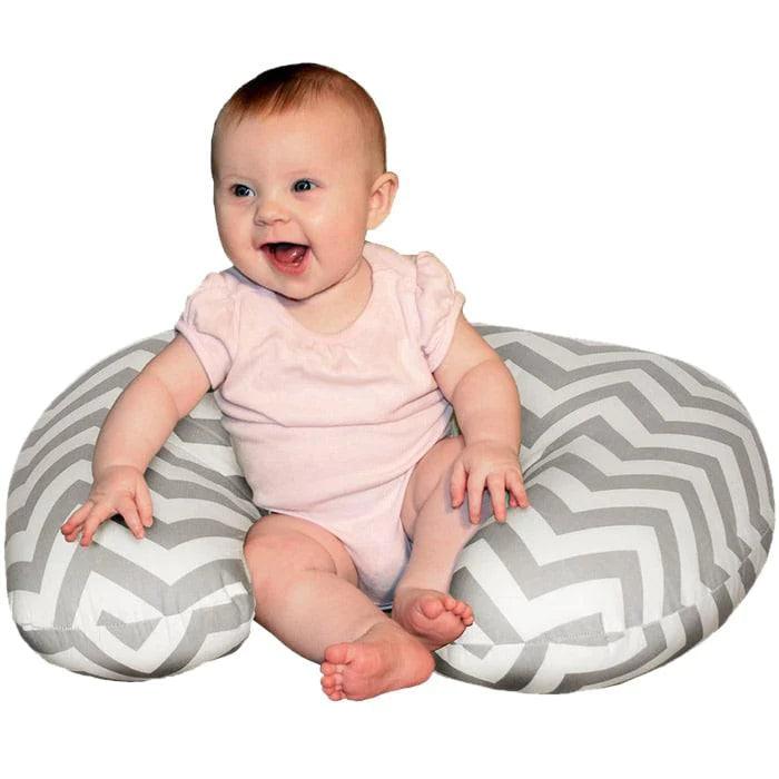 Jolly Jumper The Baby Sitter Nursing Pillow - Comfortable Infant Feeding Support for Breastfeeding & Bottle Feeding - Perfect for New Moms & Caregivers at Home or On-the-Go