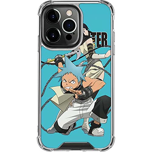 Skinit Clear Protective Phone Case for iPhone 13 Pro - Officially Licensed Soul Eater Attack Anime Design | Slim Scratch-Resistant Cover for Daily Use, Work & Travel