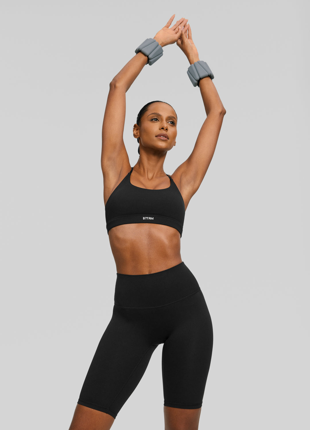 Jet Black High-Waisted Bike Shorts for Women - Yoga, Pilates & Workout - Moisture-Wicking & Tummy Control - Perfect for Gym, Running & Lounge Wear