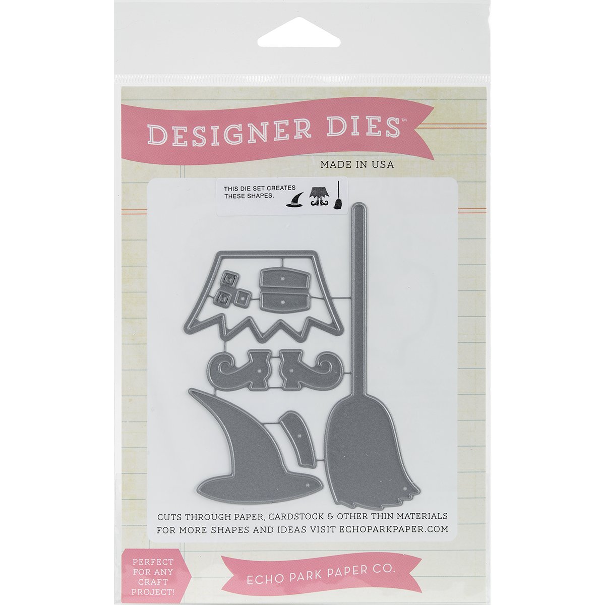 Echo Park Paper Company Bewitched Die Set - Halloween Scrapbooking & Card Making Supplies for DIY Crafts