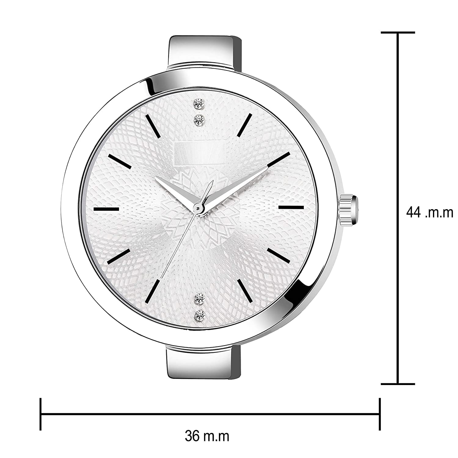 Elegant Analog Women's Watch with Stainless Steel Band - Perfect Valentine's Day Gift for Girlfriend, Wife or Sister | Silver White Dial | Ideal for Office, Dating & Special Occasions