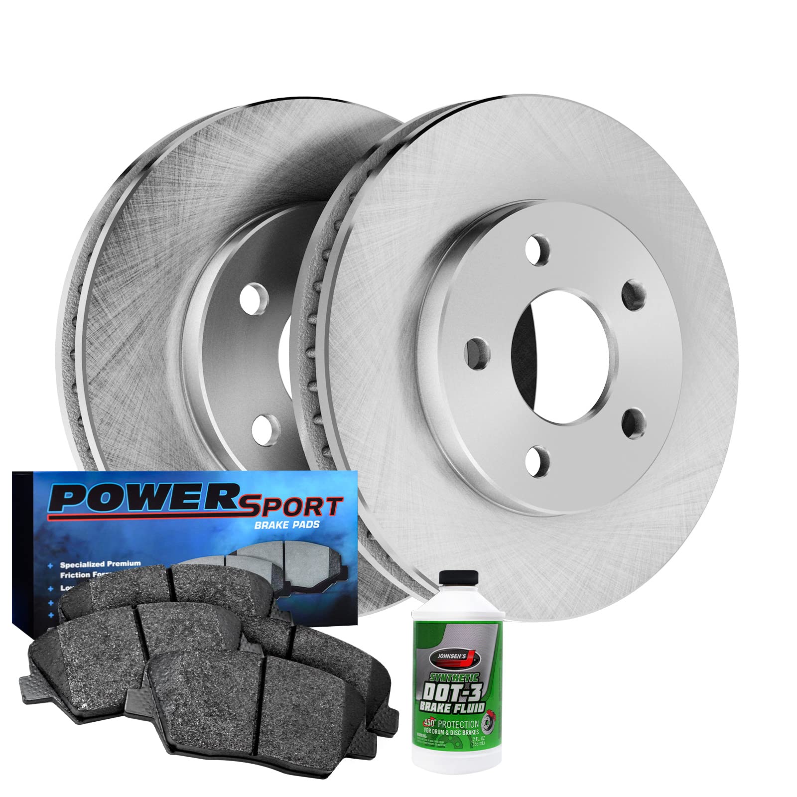 High-Performance Power Sport Rear Brake Kit - Ceramic Brake Pads & Rotors Set BLB1.59004.02 | Durable Braking System for Motorcycles, ATVs & UTVs | Smooth Stopping Power for Off-Road Adventures & Daily Commuting