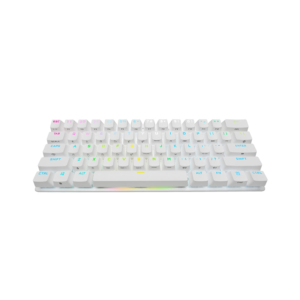 Corsair K70 PRO Mini Wireless RGB 60% Mechanical Gaming Keyboard - White | Compact Design for PC, Mac, PS5, Xbox | Perfect for Esports, Office & Home Use