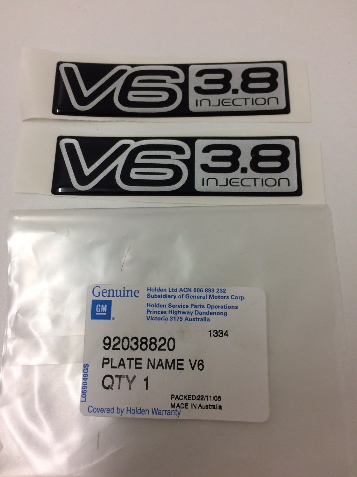 Genuine Holden VP Commodore Front Fender for V6 3.8L Injection - Replacement Car Body Part | Perfect for Restoration & Custom Builds