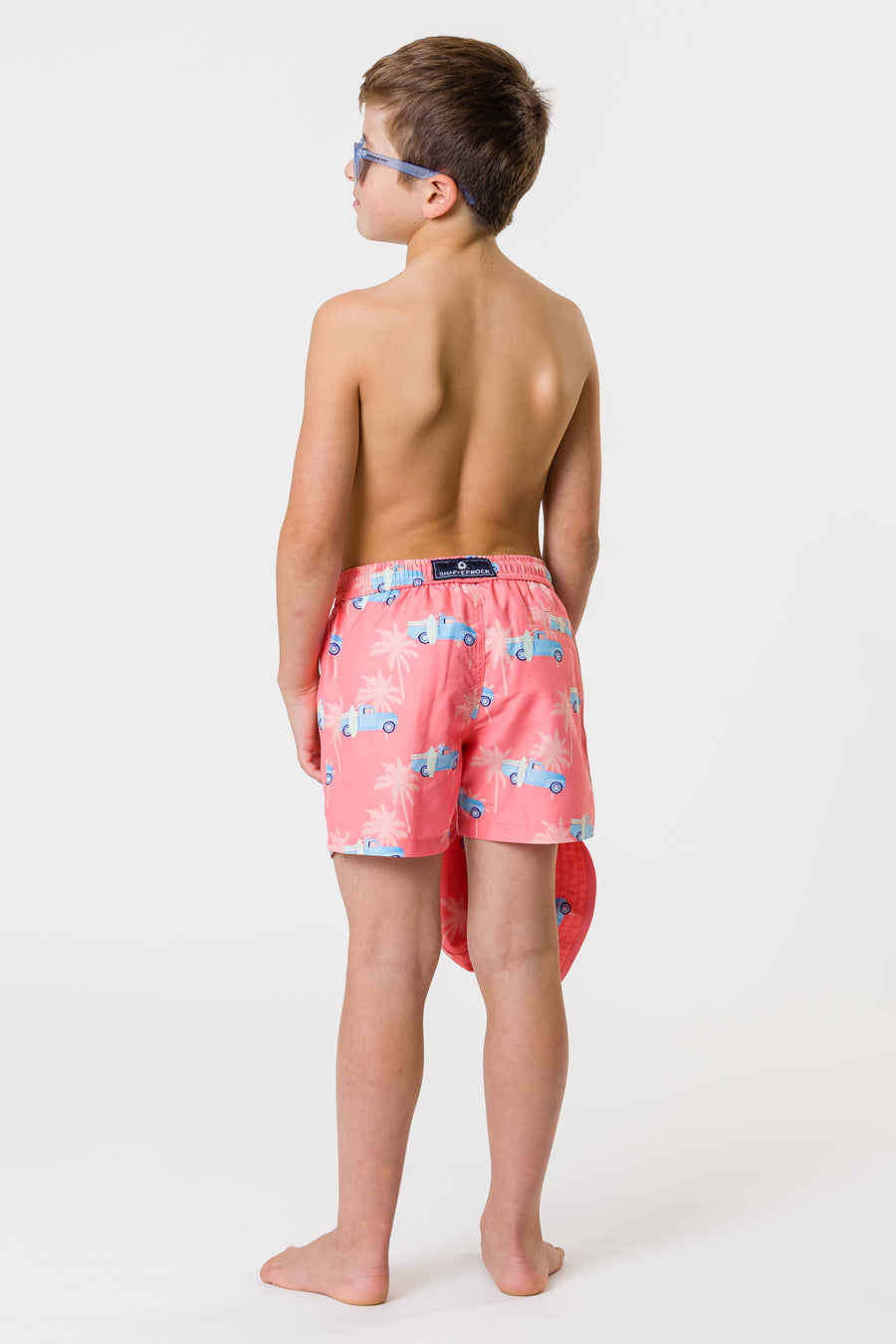 Boys Swim Trunks - Snapper Rock Sunset Cruising Volley Board Shorts for Swimming, Beach & Summer Activities | Quick-Dry & Comfortable