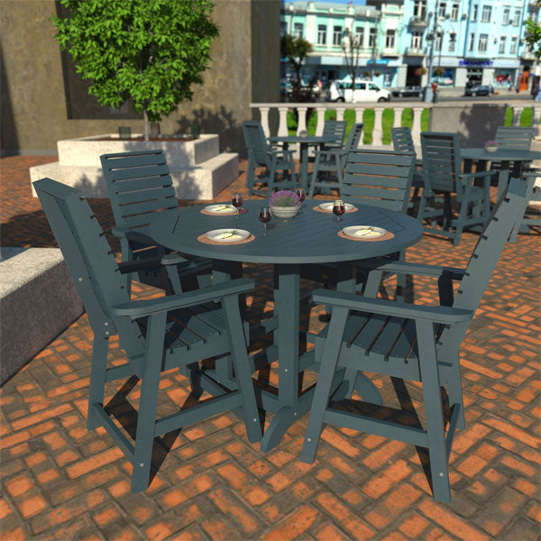 Glennville 5-Piece Round Counter Height Dining Set - Perfect for Small Spaces, Breakfast Nooks & Modern Kitchens
