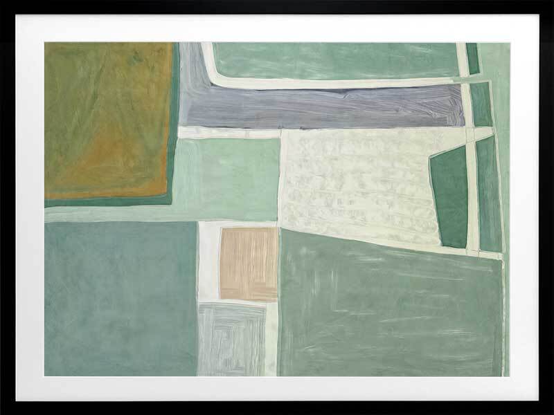 Abstract Gardens II Framed Wall Art Print - Modern Home Decor for Living Room, Bedroom & Office
