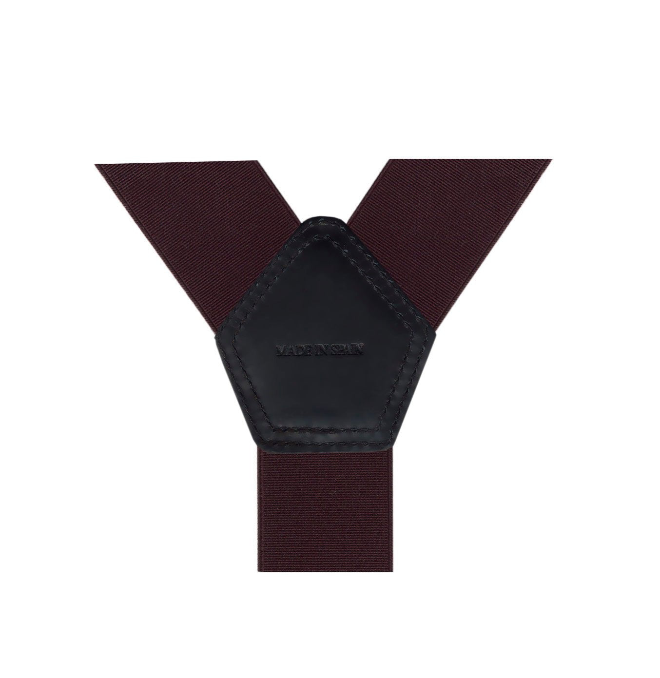 HENERY SARTORIAL x LEYVA Adjustable Suspenders with Loops & Clips - Burgundy Red - Premium Men's Fashion Accessories for Formal Wear & Vintage Style Outfits