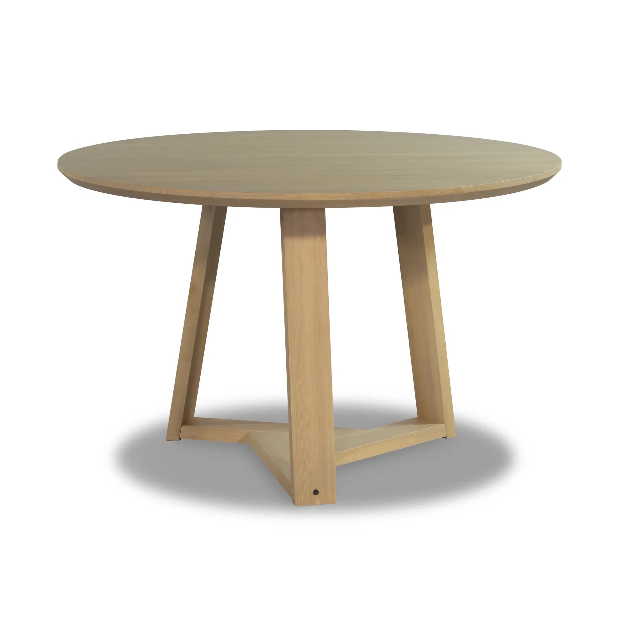 Stylish Cascais Round Dining Table - Modern Wooden Kitchen Table for 4-6 People | Perfect for Small Spaces, Breakfast Nooks & Cozy Family Meals