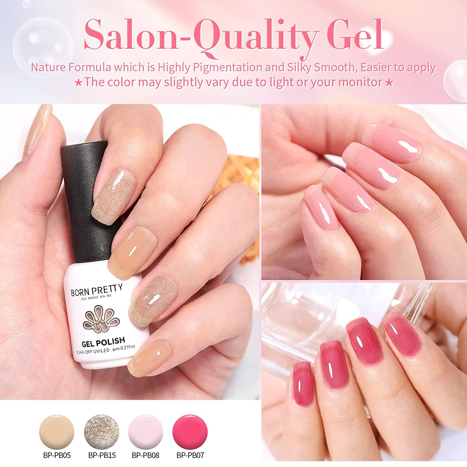 21Pcs Jelly Gel Polish Set - Long Lasting Nail Art Kit with UV/LED Lamp for Salon & Home Manicure - Perfect for DIY Nails, Parties & Gifts