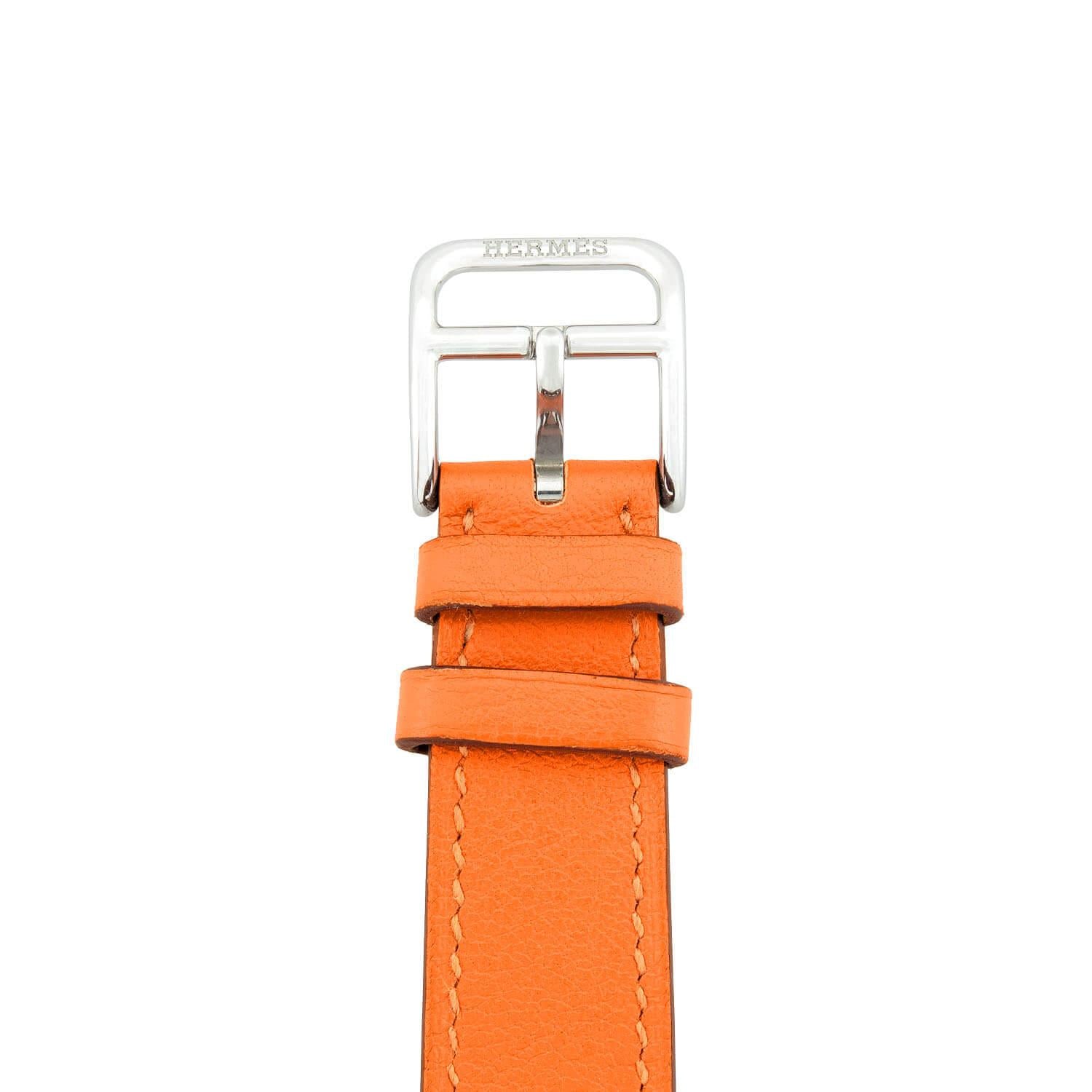 Hermes Cape Cod Tonneau Wrap Around Watch for Women - Luxury Leather Strap Dress Watch - Perfect for Business, Parties & Special Occasions