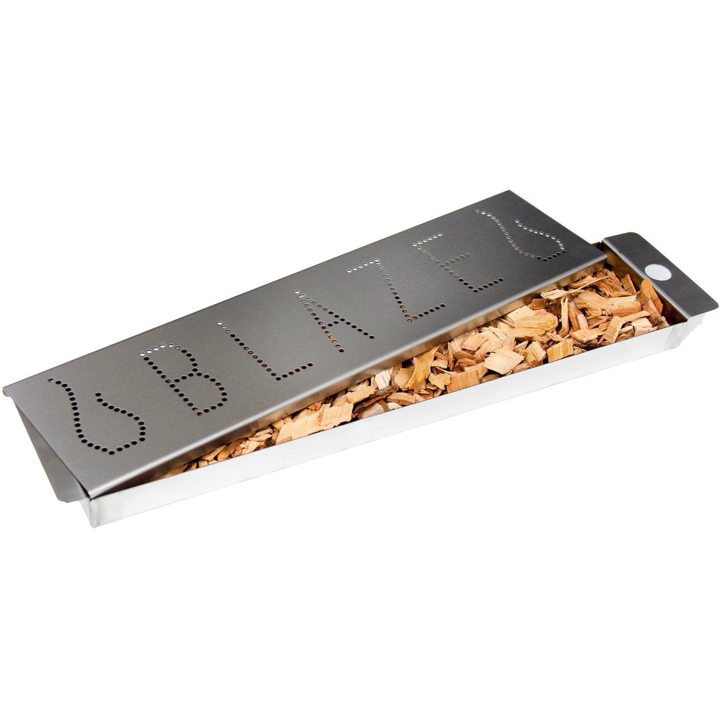 Blaze Pro Smoker Box for Grills - Premium Stainless Steel Wood Chip Smoker Box for BBQ, Smoking Meat, Fish & Vegetables - Perfect for Backyard Grilling, Camping & Outdoor Cooking