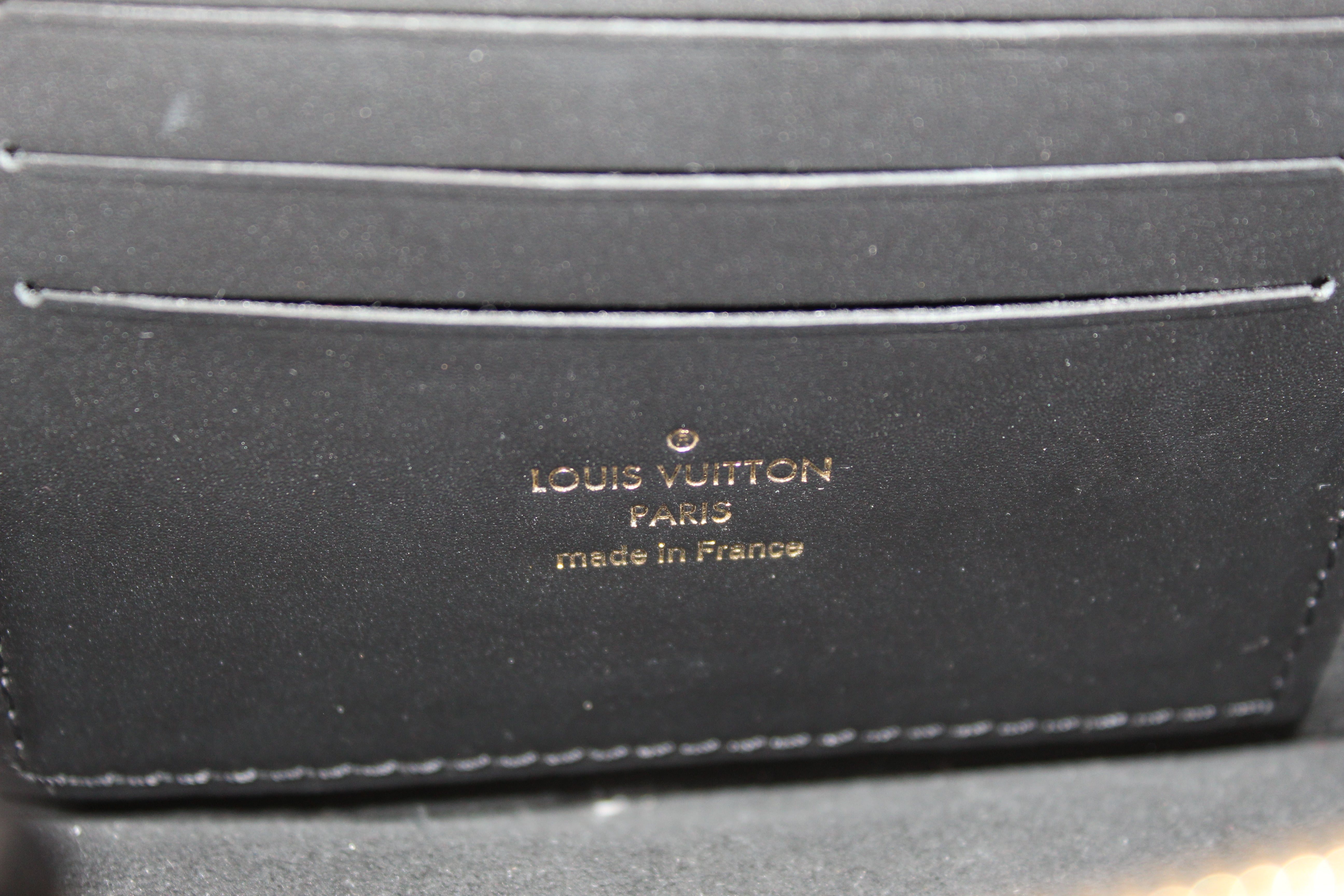 Authentic Louis Vuitton Dauphine Chain Wallet - Monogram & Reverse Canvas Crossbody Bag for Women | Luxury Designer Purse for Everyday Use, Date Night & Special Occasions