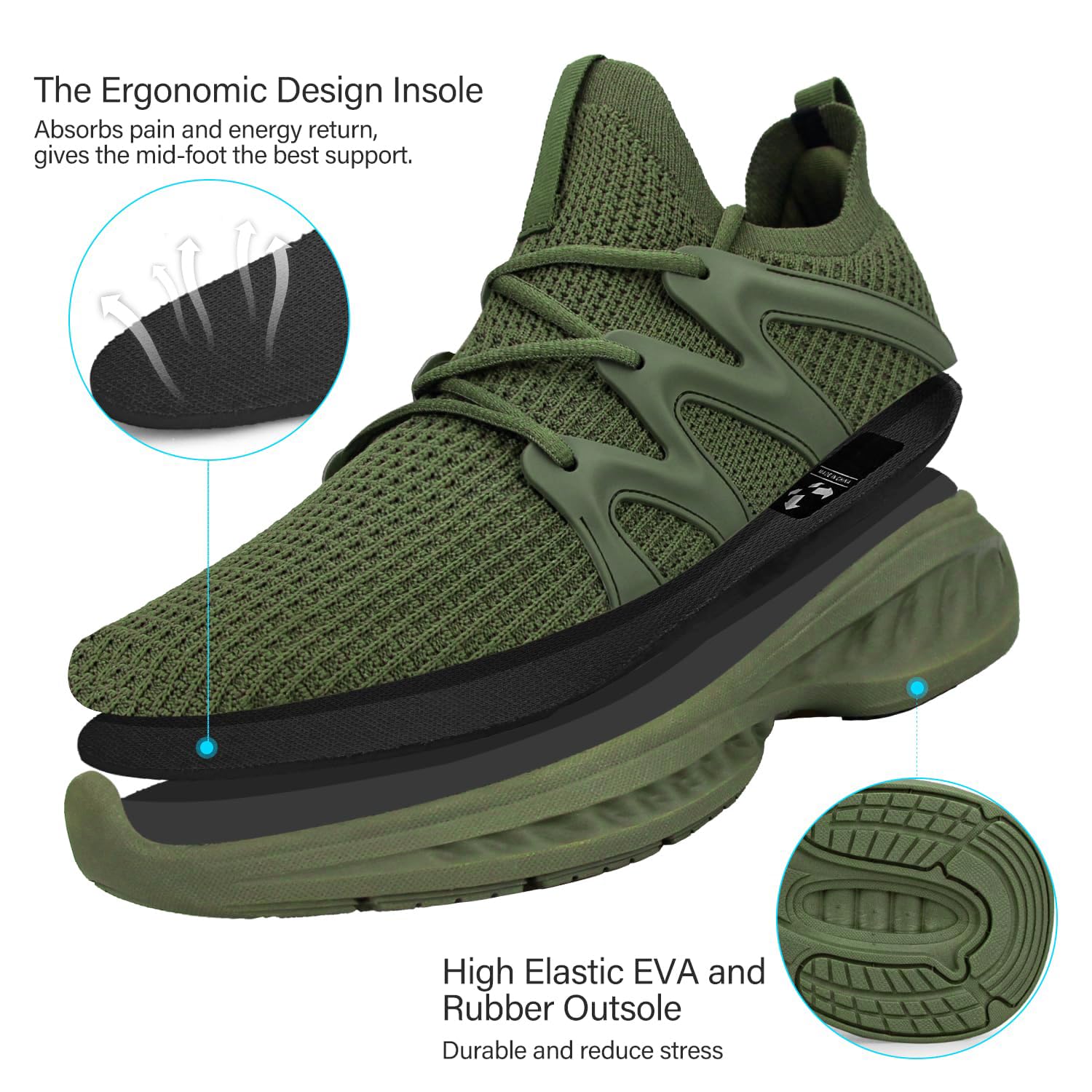 Pujcs Women's Lightweight Tennis Shoes - Non-Slip Gym Workout Sneakers with Breathable Mesh for Walking, Running & Training | Perfect for Women's Fitness, Casual Wear & Daily Activities