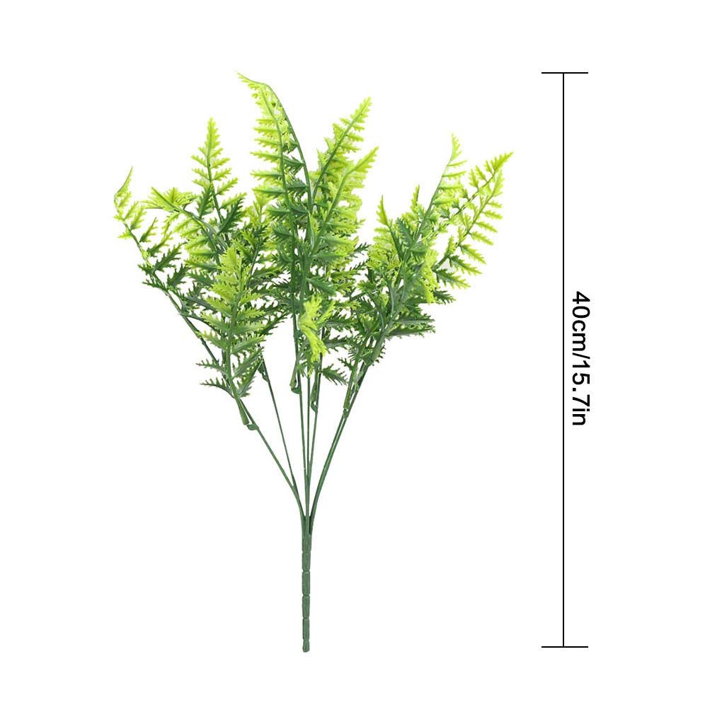 7-Head Artificial Grass Bouquet - Realistic Fake Plastic Plants for Home & Office Decor - Perfect for Wedding Centerpieces, Table Arrangements and Party Decorations