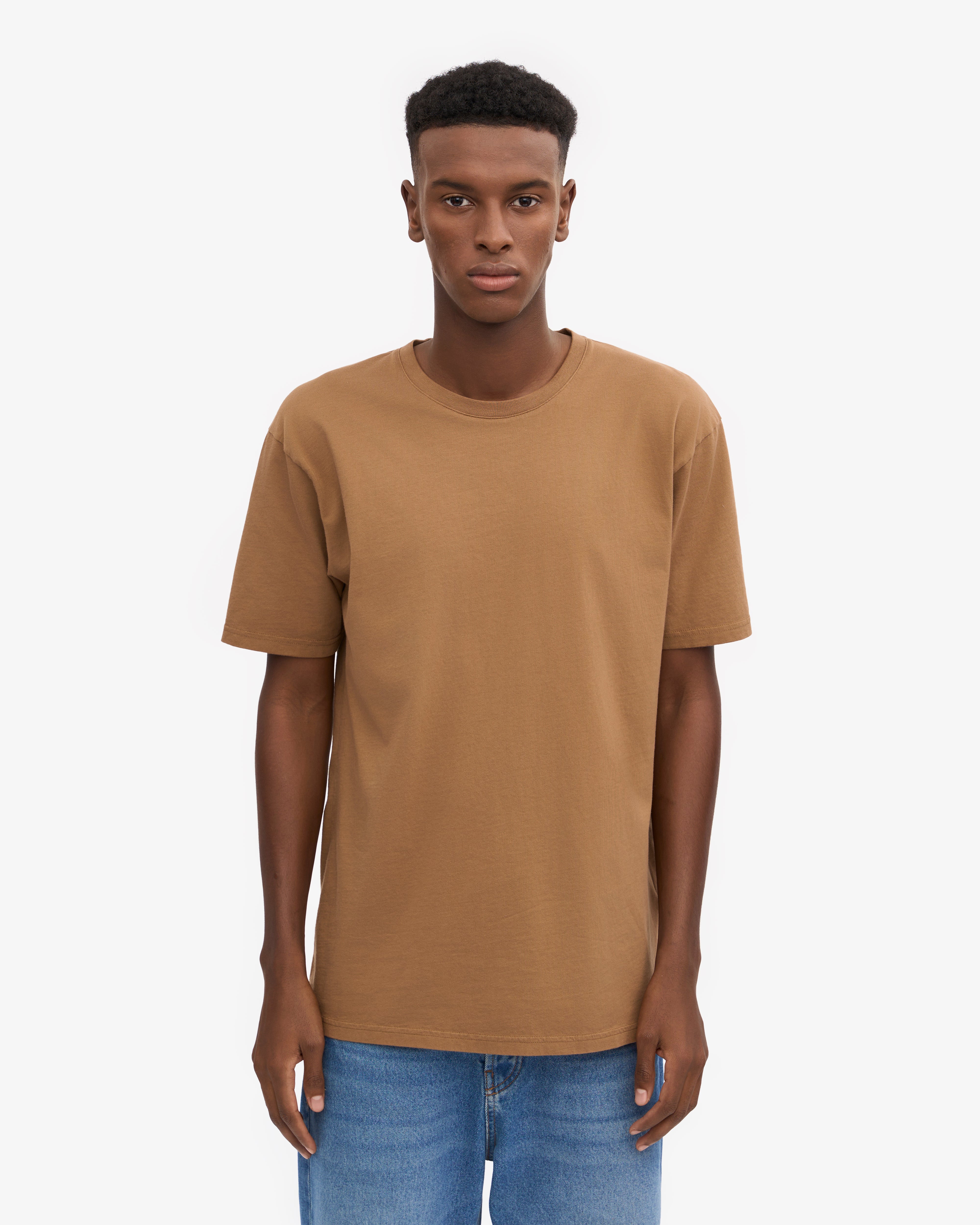 Premium Organic Cotton Classic T-Shirt - Sahara Camel Color - Soft & Breathable for Everyday Wear, Casual Outfits, and Layering