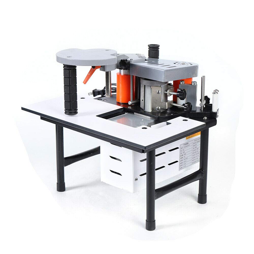 Portable 110V Wood Edge Banding Machine - 765W, 5 m/min Variable Speed, 10-60mm Width - Perfect for DIY Woodworking, Furniture Making & Cabinet Edge Trimming