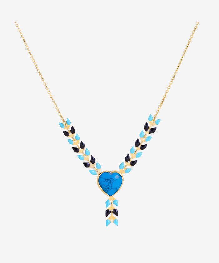 Wrangler Demeter's Heart Necklace and Earrings Set - Sterling Silver Greek Goddess Jewelry for Women - Perfect for Valentine's Day, Anniversary, and Romantic Date Nights