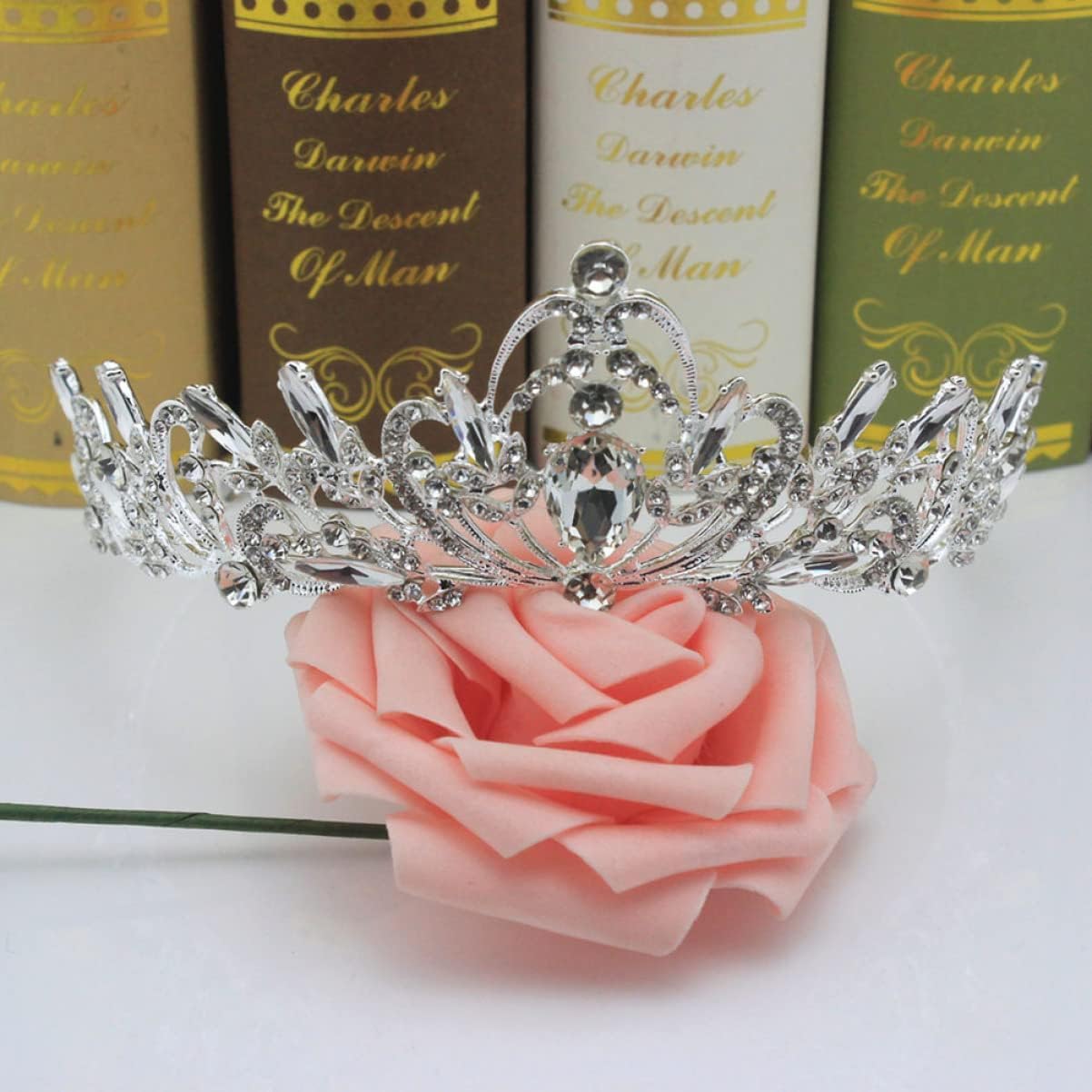 Sparkling Rhinestone Hair Hoop Headband for Women - Elegant Crystal Silver Tiara Headpiece for Weddings, Prom, Birthday Parties & Bridal Events | Perfect as Princess Crown, Prom Hair Accessory or Wedding Headpiece Decor