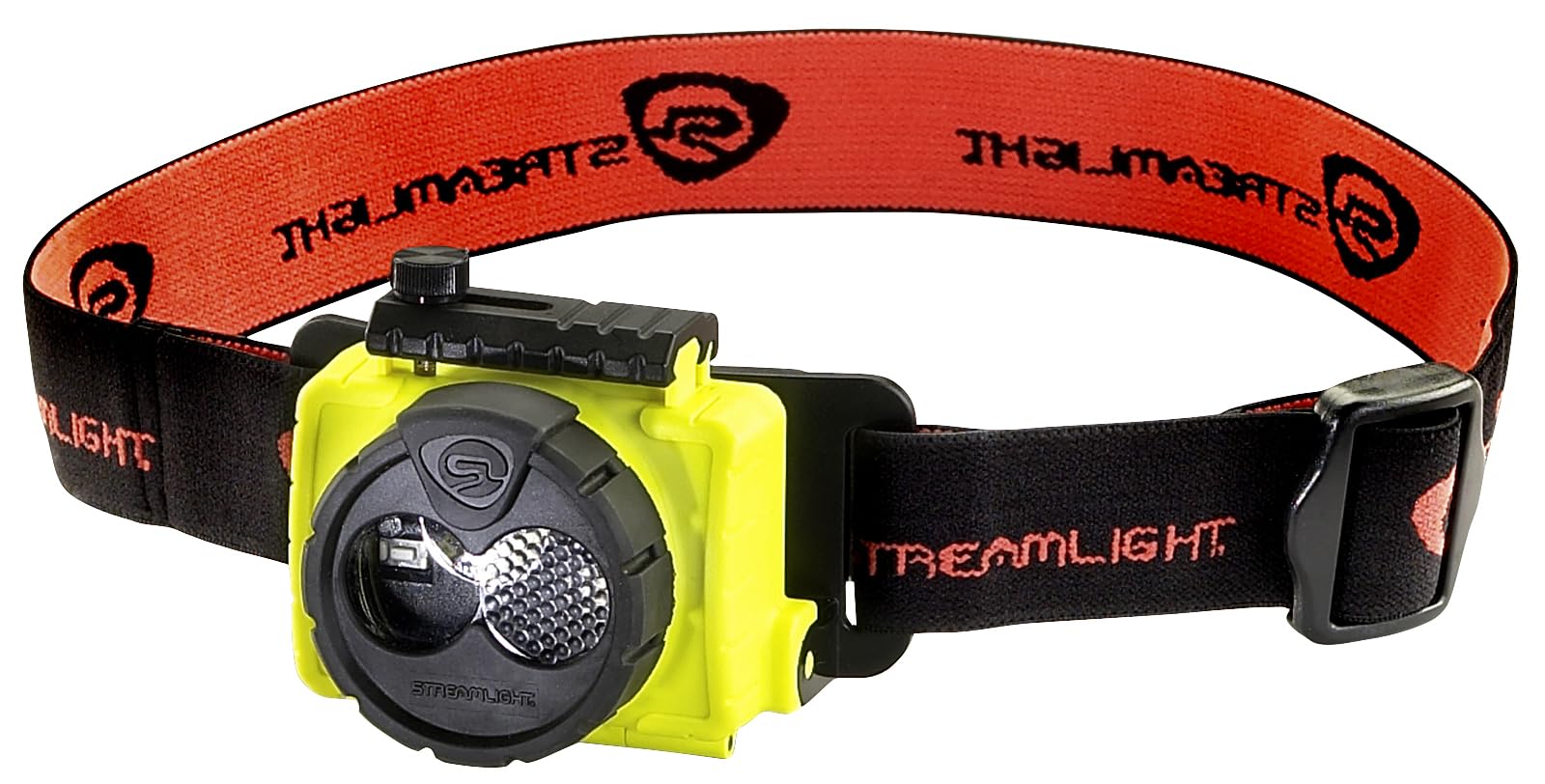 Streamlight 61600 Double Clutch USB 125-Lumen Multi-Fuel LED Headlamp - Adjustable Head Strap & Hard Hat Mount - USB Rechargeable - Perfect for Camping, Hiking, Construction & Outdoor Work (Yellow)
