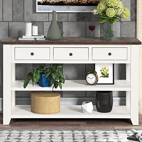 Antique White and Brown