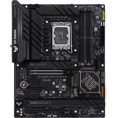 ASUS TUF GAMING Z790 PLUS WIFI D4 ATX Motherboard - Intel LGA 1700 Socket, DDR4 RAM, PCIe 5.0, Dual M.2, WiFi 6 - Perfect for Gaming PCs and High-Performance Workstations