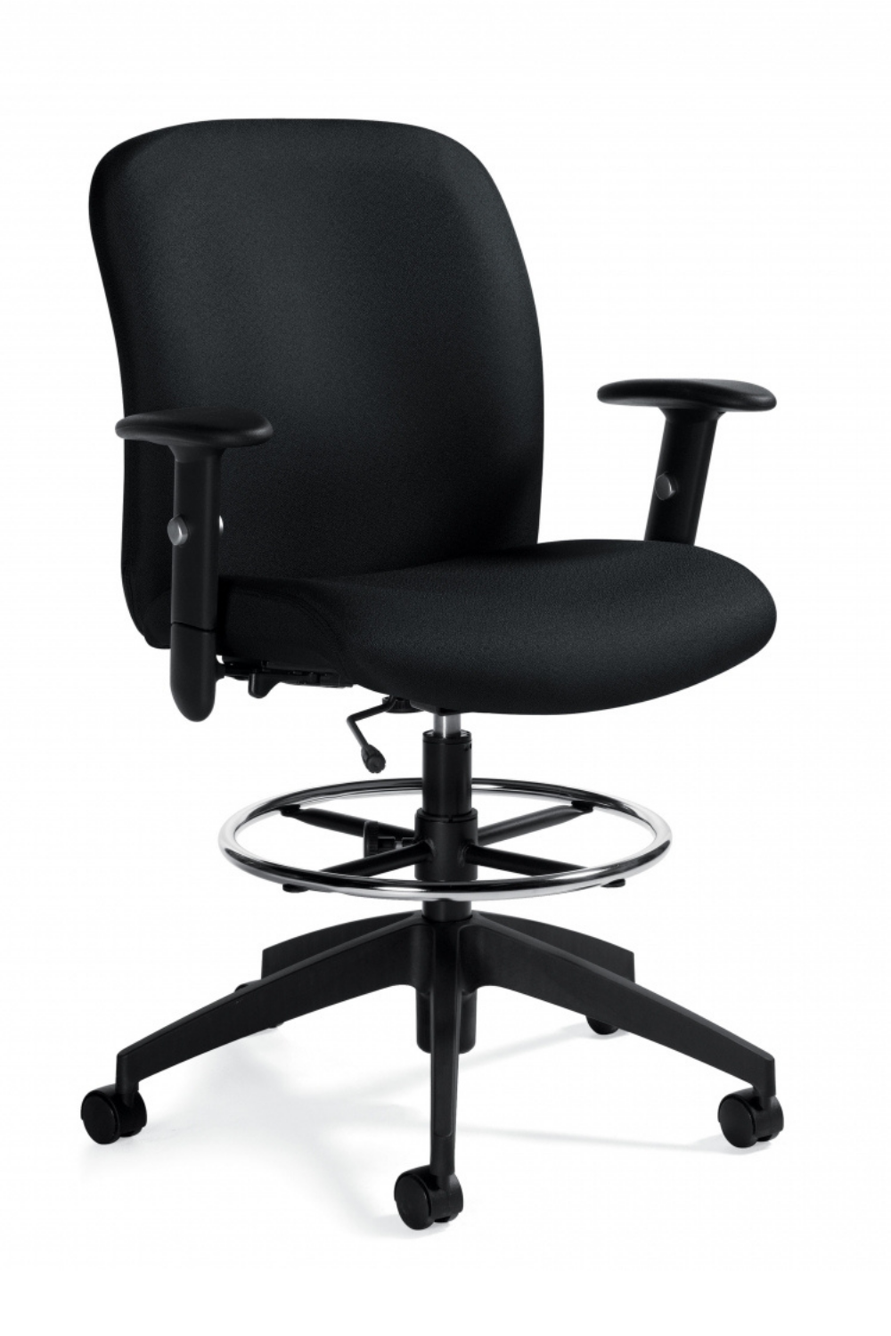 Global Truform Medium Back Drafting Stool (Model 5458-6) - Adjustable Height Ergonomic Office Chair for Architects, Artists & Designers - Perfect for Drafting Tables, Art Studios & Home Offices