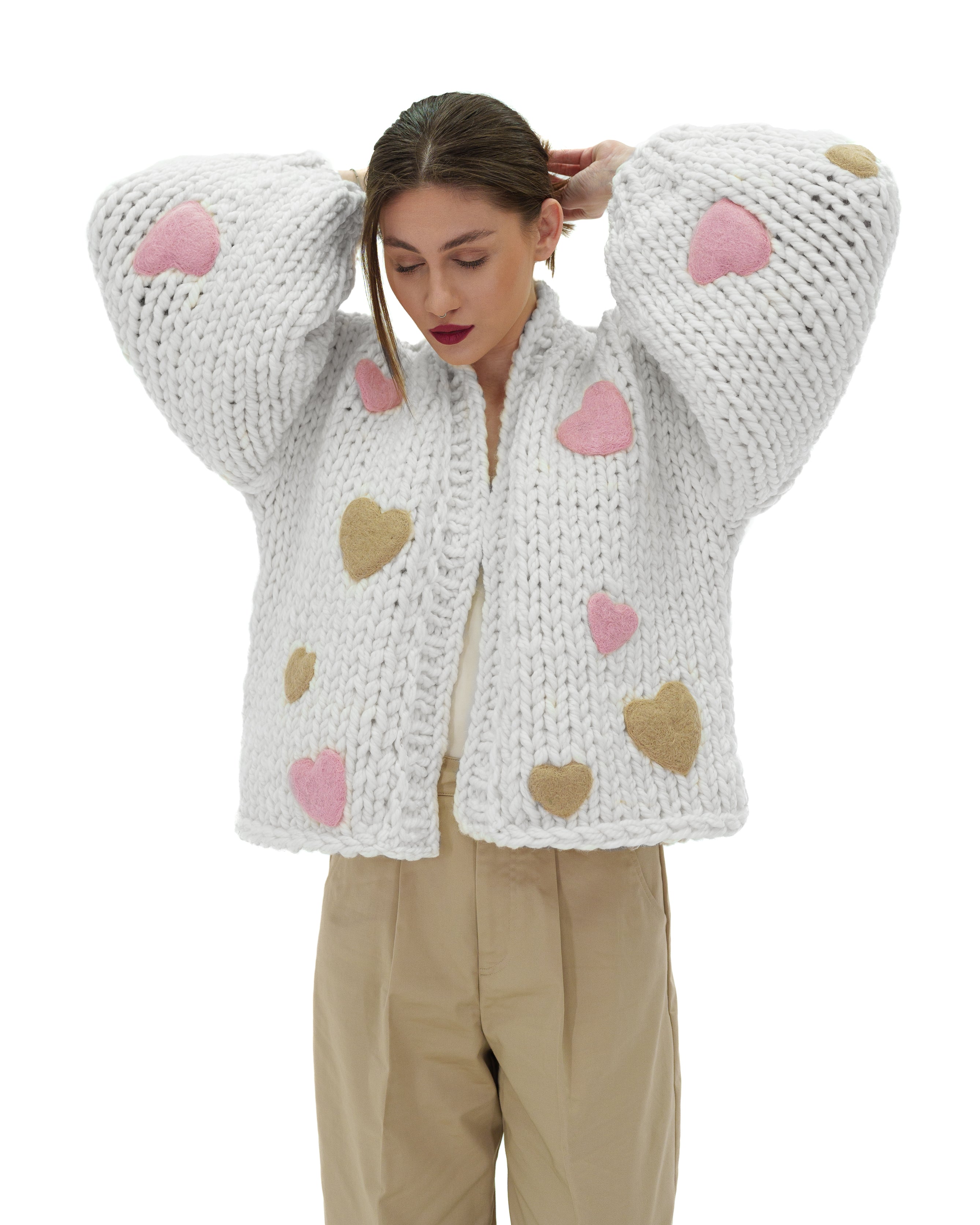 Heartfelt Cardigan for Women - Cozy Knit Sweater with Long Sleeves & Soft Fabric | Perfect for Fall, Winter & Casual Outfits