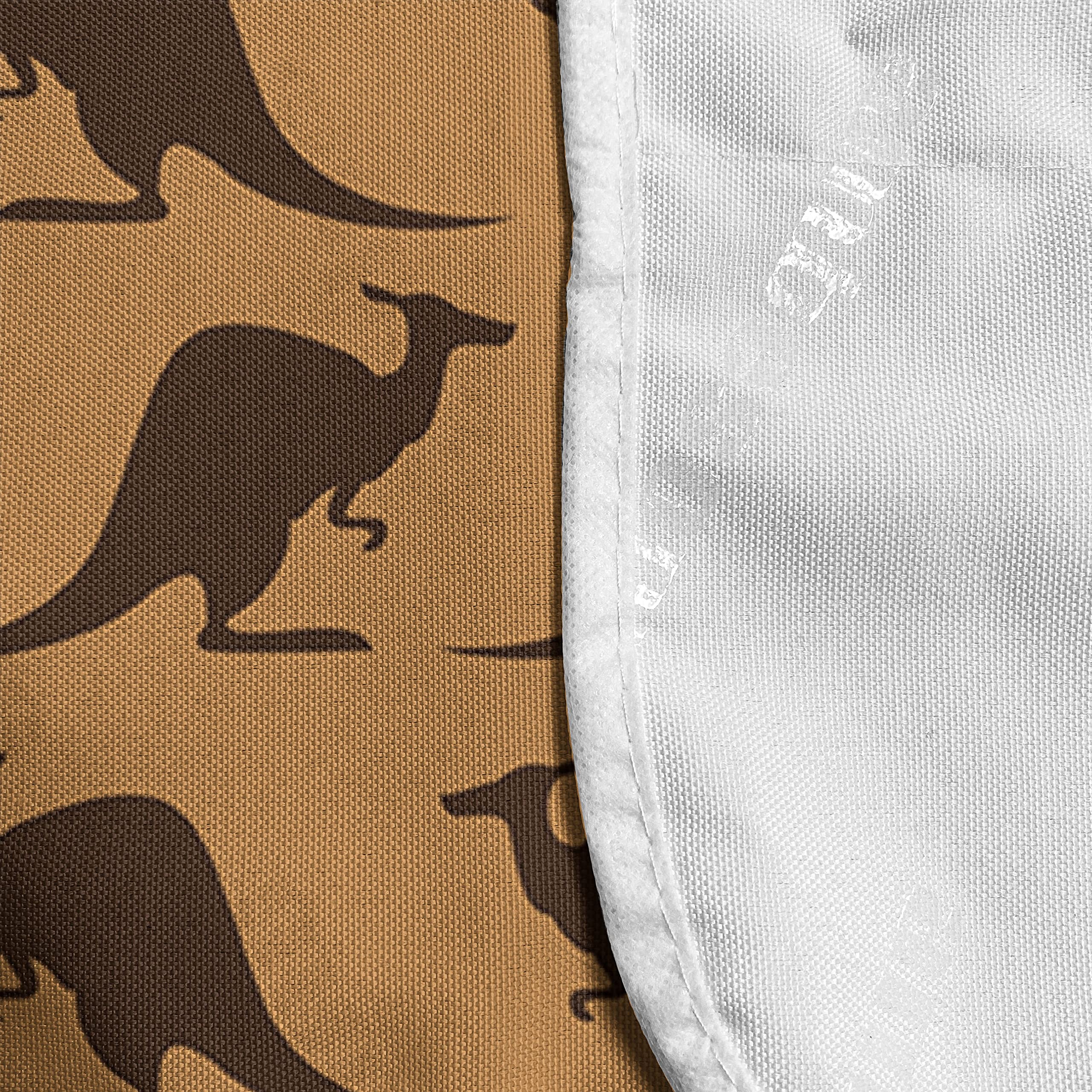 Ambesonne Kangaroo Microwave Cover - Water Resistant Kitchen Organizer with Pockets, 36