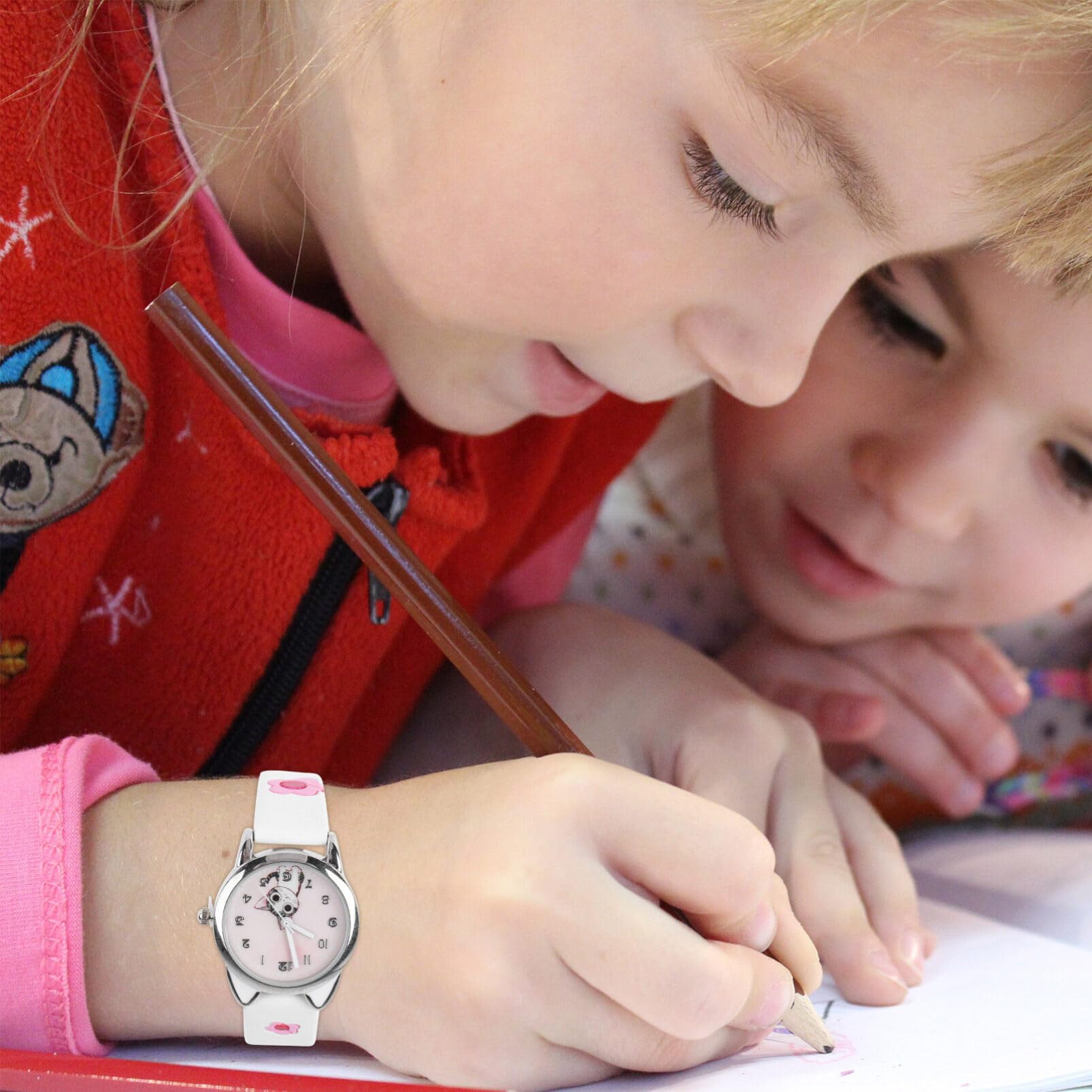 Mikikit Kids Sports Watch - Cute Cat Design for Girls, Outdoor Play & School
