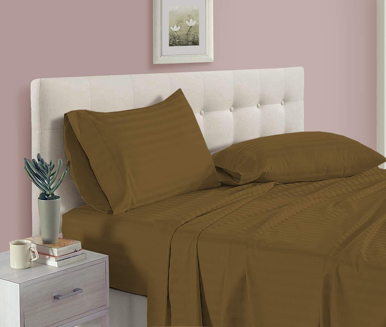 600 Thread Count Extra Deep Pocket Sheets 4-Piece Set - Fits 18