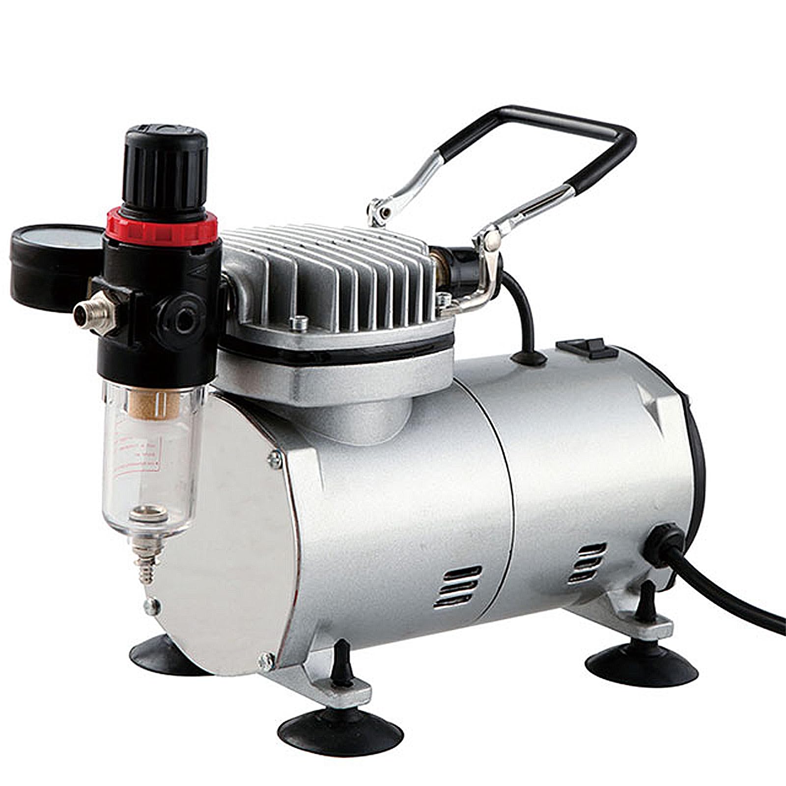 Professional AMTAST Air Compressor Airbrush Kit with Hose & Holder - Complete Airbrushing System for Artists, Hobbyists & DIY (AMT37) - Perfect for Model Painting, Cake Decorating & T-Shirt Design