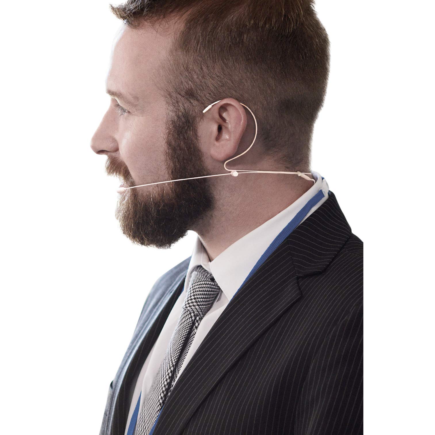 Professional Omni Headset Microphone - Lightweight & Slim Design for Sennheiser, Rode, Azden, Nady, Boya Wireless Transmitters & Recorders with 3.5mm Jack (DK6A) - Perfect for Podcasting, Live Streaming & Video Recording