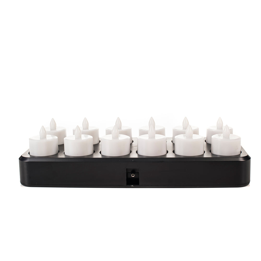 Flameless LED Candle Set - 12 Pack Battery Operated Flameless Candles for Home Decor, Wedding, Restaurant & Romantic Ambiance Lighting