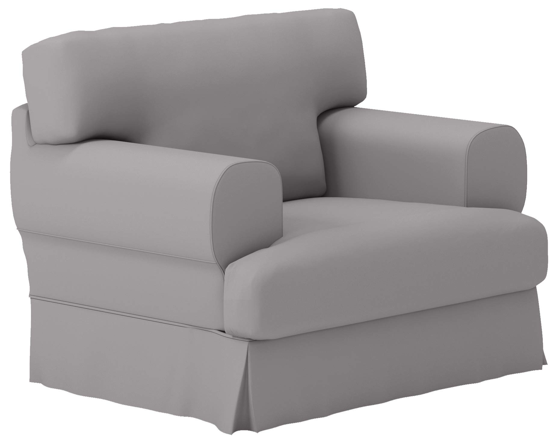 Durable Dense Cotton HOVAS Armchair Sofa Cover - Custom Made Replacement Slipcover for IKEA HOVAS 1-Seat Chair (Gray) | Perfect for Living Room, Bedroom & Home Office Furniture Protection