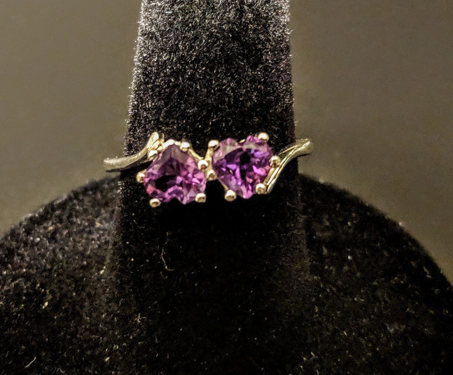 Double Heart Cut Natural Gemstone Sterling Silver Ring - Citrine, Garnet, Peridot, Topaz, Amethyst | Birthstone Jewelry, Romantic Gift for Her | Perfect for Valentine's Day, Anniversary & Special Occasions